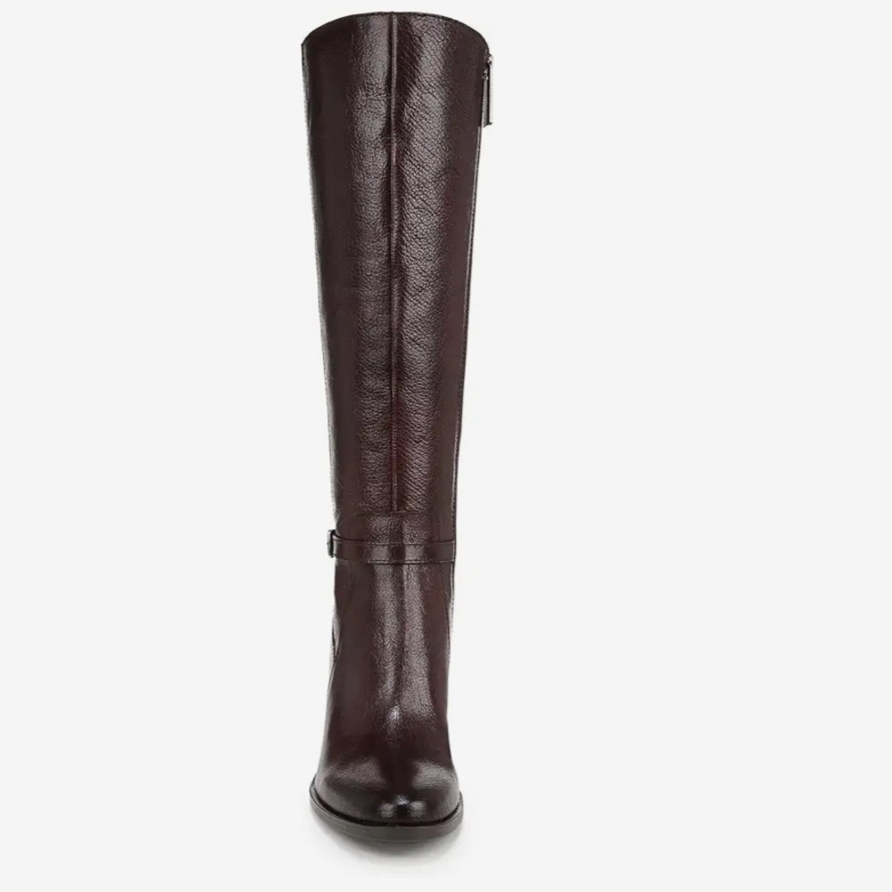 NIB NATURALIZER Wine Leather Knee-High Boots - Picture 7 of 11